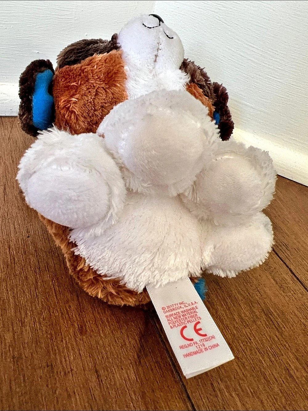 ✨3/20$ Ty Duke the St. Bernard Dog Beanie Boo Plush Brown & White 2017 - Picture 5 of 6